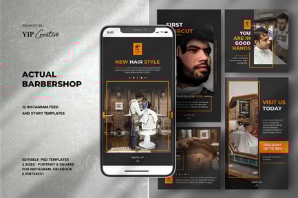 Barbershop Instagram Feed Story