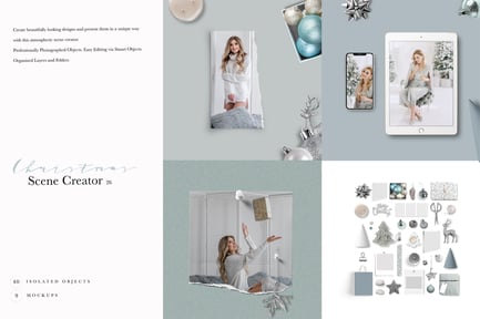 Scene Creator #26 MODERN CHRISTMAS