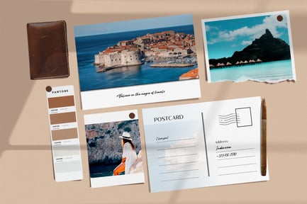 Postcard Mockup Template