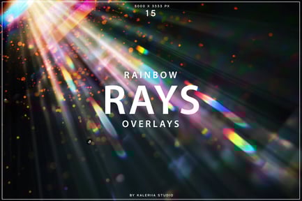 Rainbow Rays Overlays