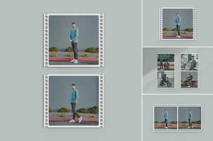 Filmstrip Photo Mockup