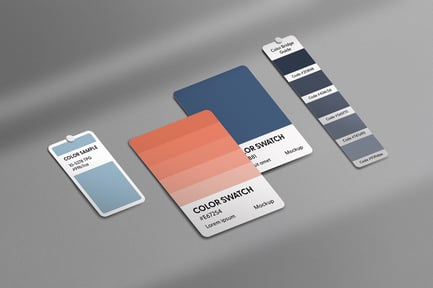 Color Palette Pantone Mockup