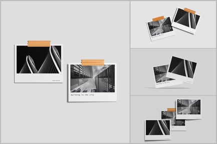 Wide Polaroid Mockup 02