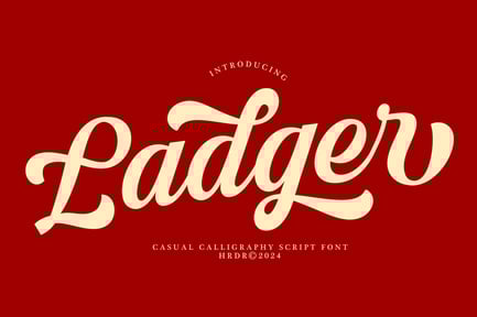 Ladger – Casual Script Font