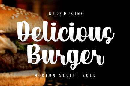 Delicious Burger – Bold Script Display Font