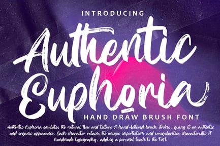 Authentic Euphoria – Handdraw Brush Font