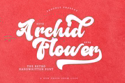 Archid Flower – Retro Handwritten Font