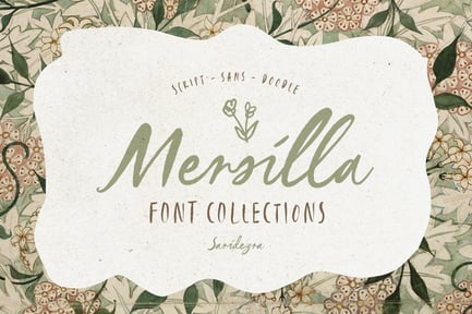 Mersilla – Font Collections + Doodle