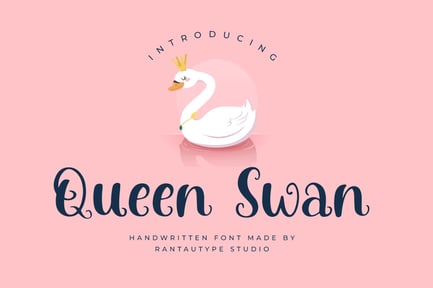 Queen Swan Handwritten font