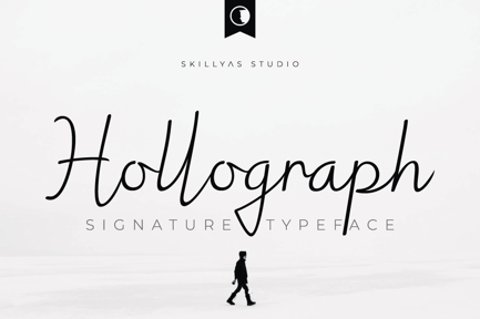Hollograph Signature Font