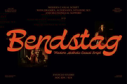 NCL Bendstag – Modern Aesthetic Casual Script Font