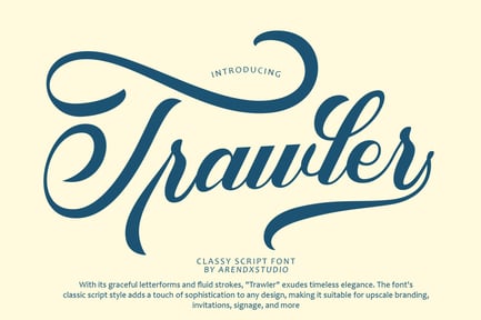Trawler – Classy Script Font