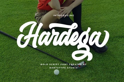 Hardega Bold Script Font