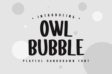 Owl Bubble Handdwritten
