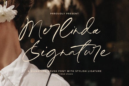 Merlinda Signature – Signature Brush Font TT