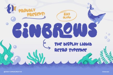 Cinbrows – Liquid Retro Font