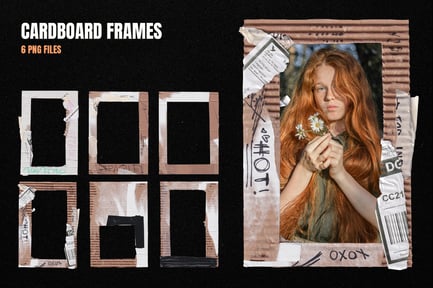 6 Cardboard Frames
