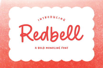Redbell – Bold Monoline Font