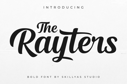 Rayters Bold Script Font