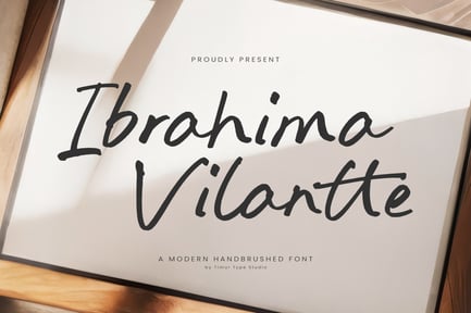Ibrahima Vilantte – Modern Handbrushed Font TT