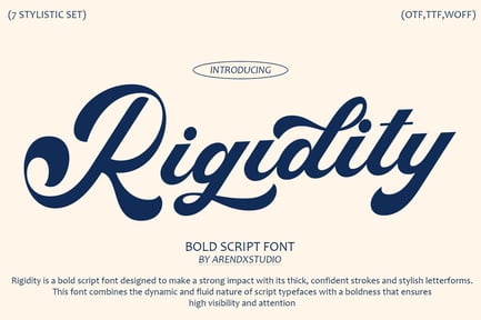 Rigidity – Bold Script Font