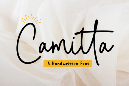 Camitta – Monoline Script Font