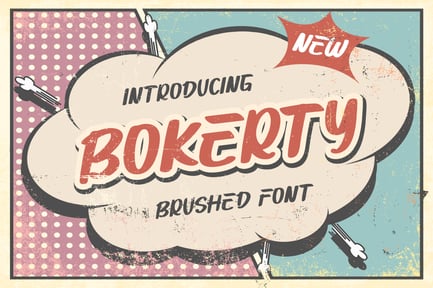Bokerty – New Brushed Font