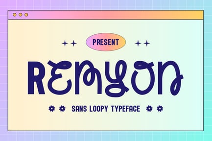 Remyon – Sans Loopy Typeface