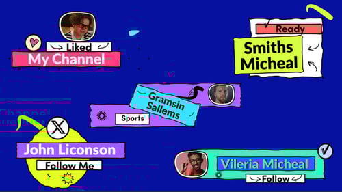 Lower Thirds Neo Brutalism