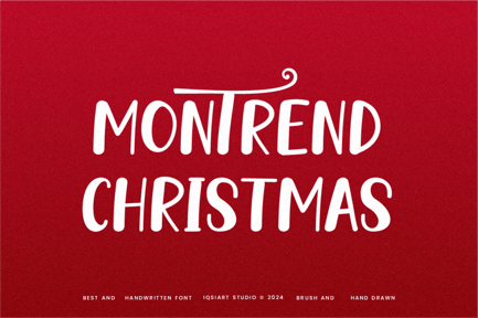 Montrend Christmas Font