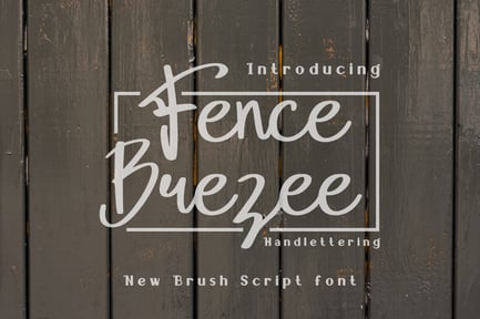 Fence Brezee – Handlettering Font