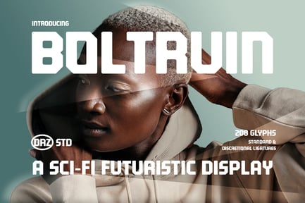 Boltruin – SciFi Futuristic Display Font