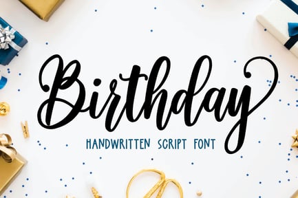 Birthday – Wedding Font