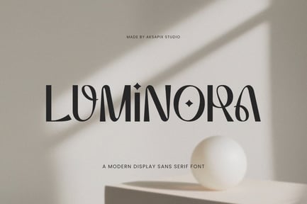 Luminora – Modern Display Sans Serif Font