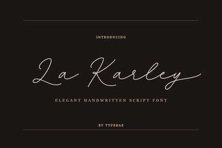 La Karley – Elegant Handwritten Script Font