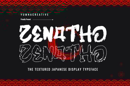 Zenatho – Textured Japanese Font