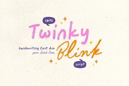 Twinky Blink – Cute Font Duo