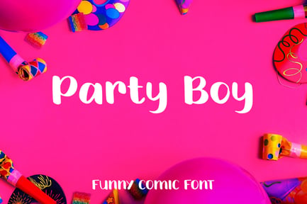 Party Boy – Funny Comic Font