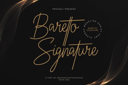 Baretto Signature Font