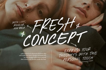 Fresh Concept – All Caps Handwritten