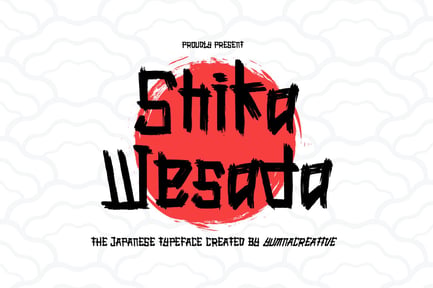 Shika Wesada – Japanese Brush Font