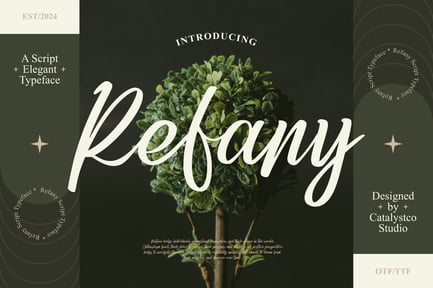 Refany Script Elegance Typeface