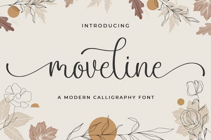 Moveline – Wedding Font