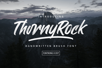Thorny Rock – Handwritten Brush Font