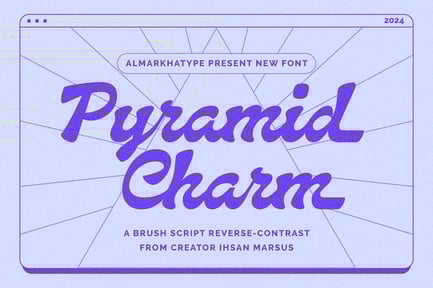Pyramid Charm – Charming Script Font
