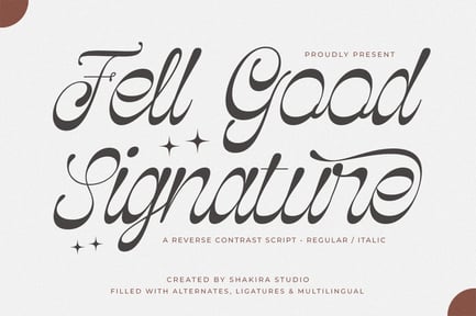Fell Good Signature – Luxury Script