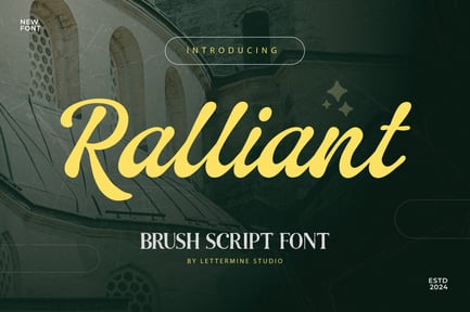 Ralliant – Elegant Brush Script Typeface