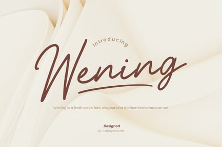 Wening Fresh Script Font