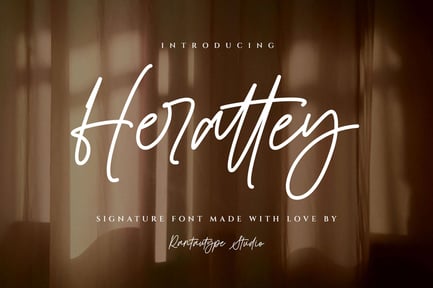 Herattey Signature Font