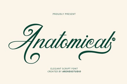 Anatomical – Elegant Script Font